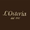 Un logo per l'osteria dal 1997 su sfondo marrone