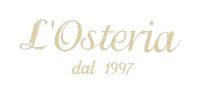 Un logo per l'osteria dal 1997 su sfondo bianco