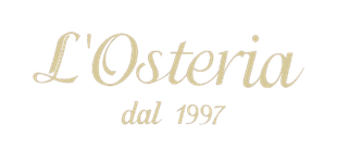 Un logo per l'osteria dal 1997 su sfondo bianco