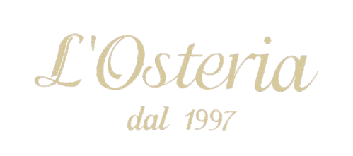 Un logo per l'osteria dal 1997 su sfondo bianco