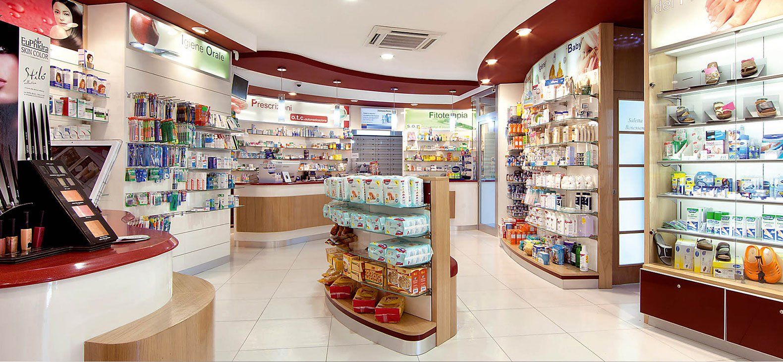 Pavimento in pietra per farmacia