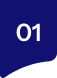 White “01” on a dark blue corner with a curved white shape below.