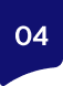 Blue square with white “04” and a curved white corner at the bottom left.