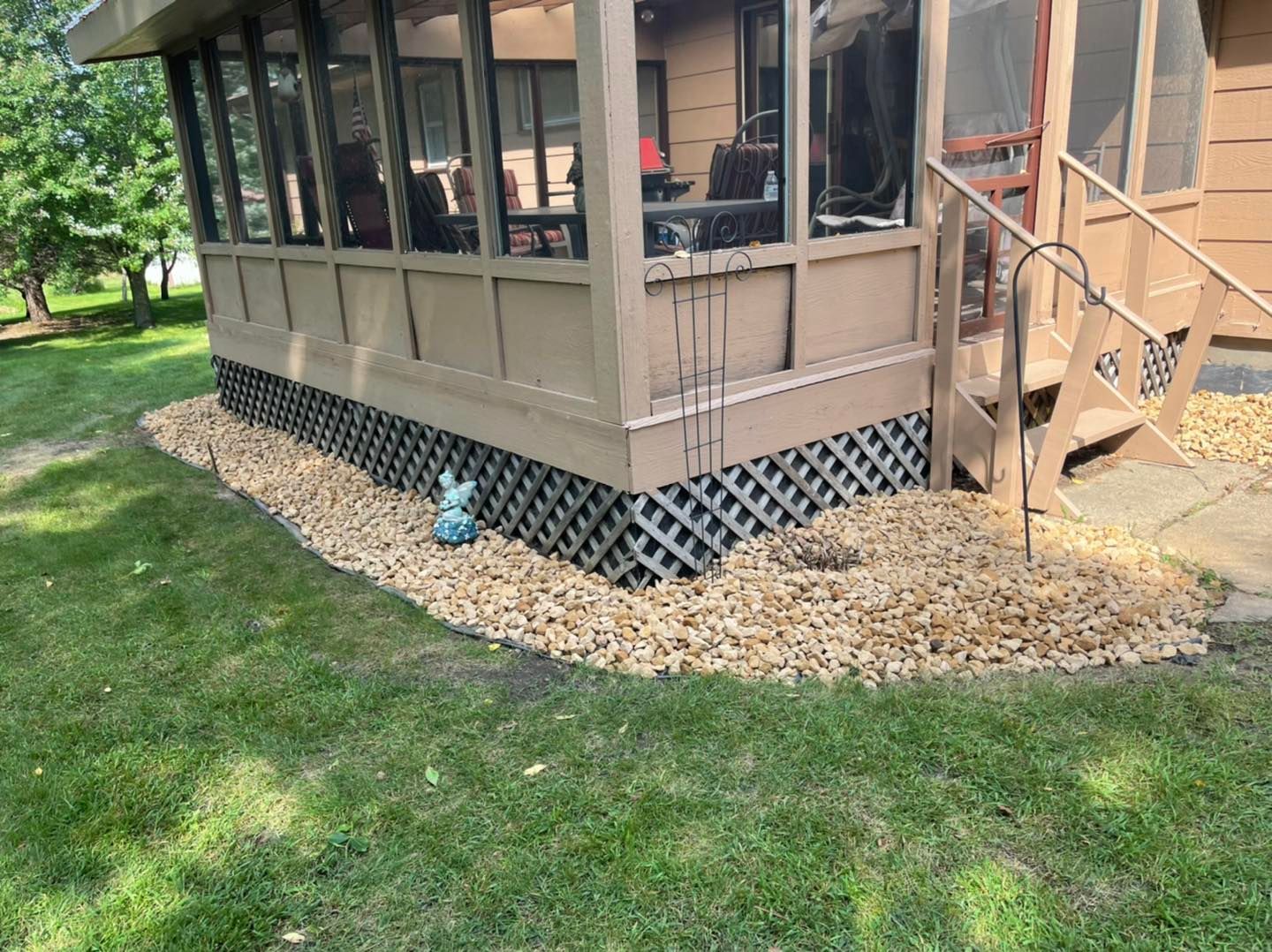 Rocks beside the house - Hamel, MN - Mama's Boys Lawn and Landscaping LLC