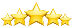 5 gold stars