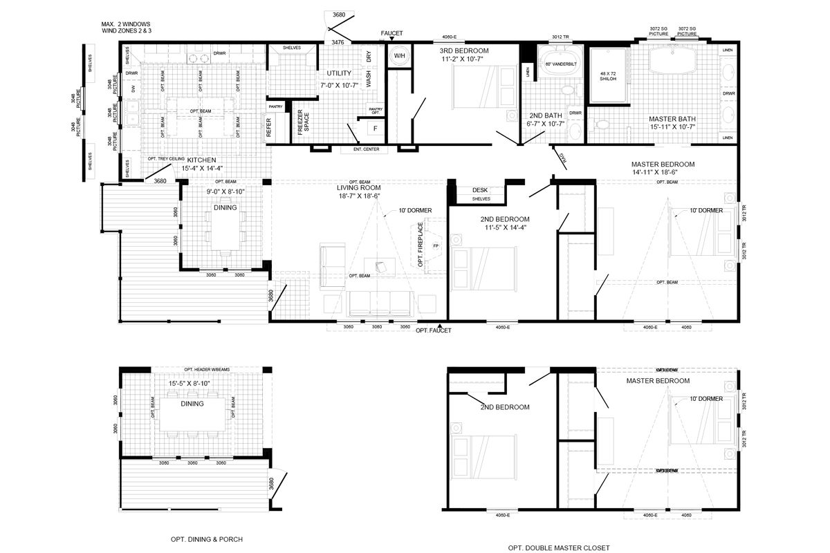 floor plan of the lulamae by buccaneer homes