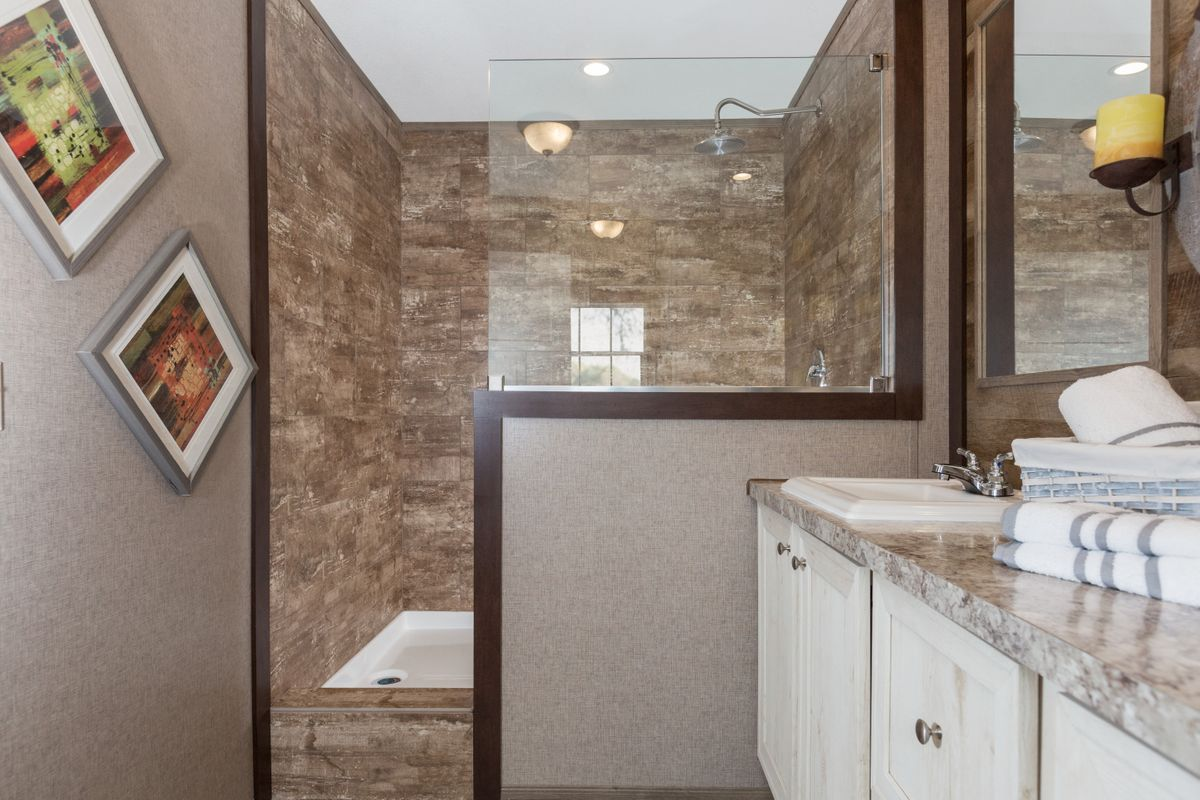 bathroom in the jameson by buccaneer homes