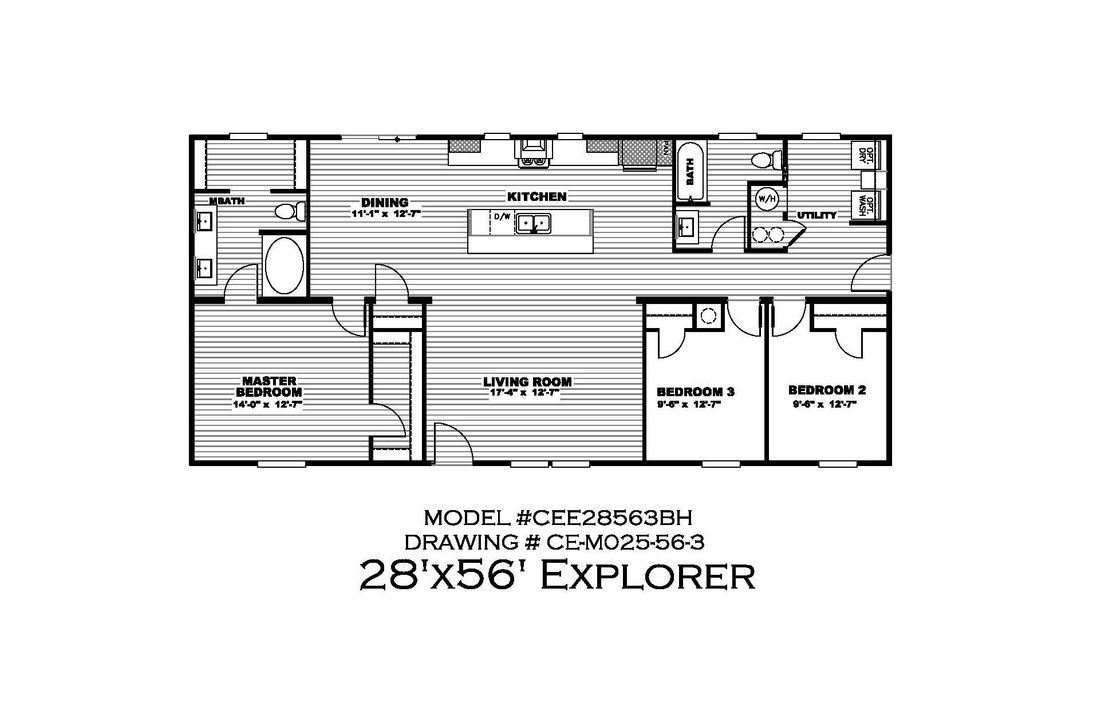 floor plan of the explorer by clayton homes