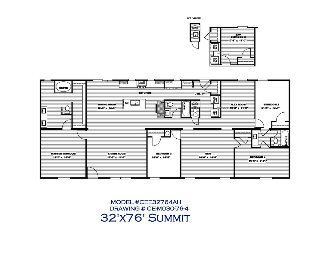 floor plan of the summit by clayton homes