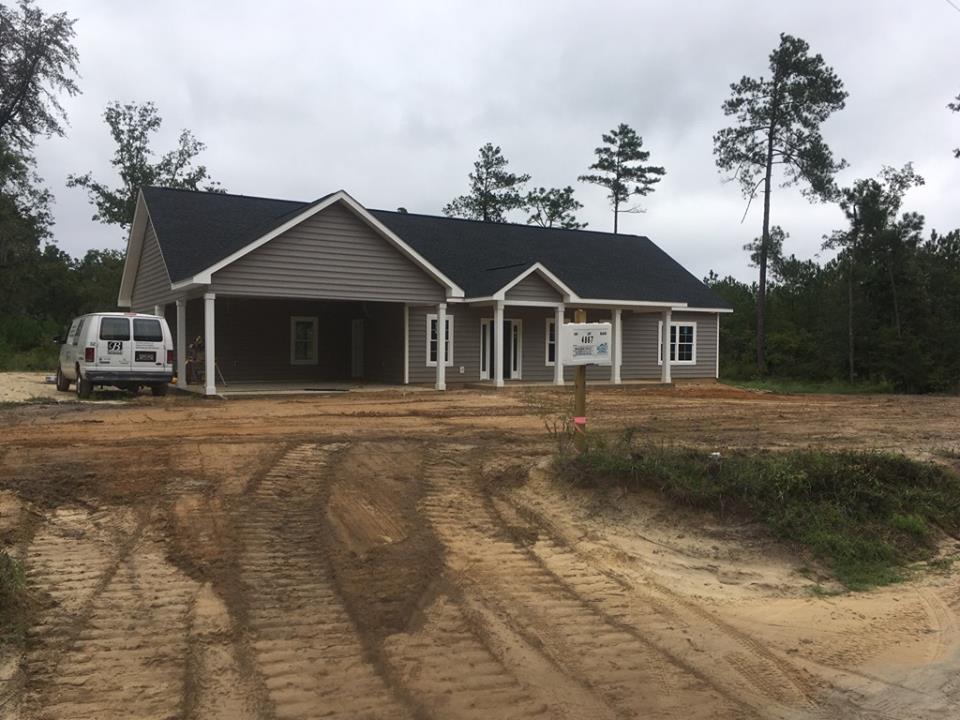 driveway grading in front of home