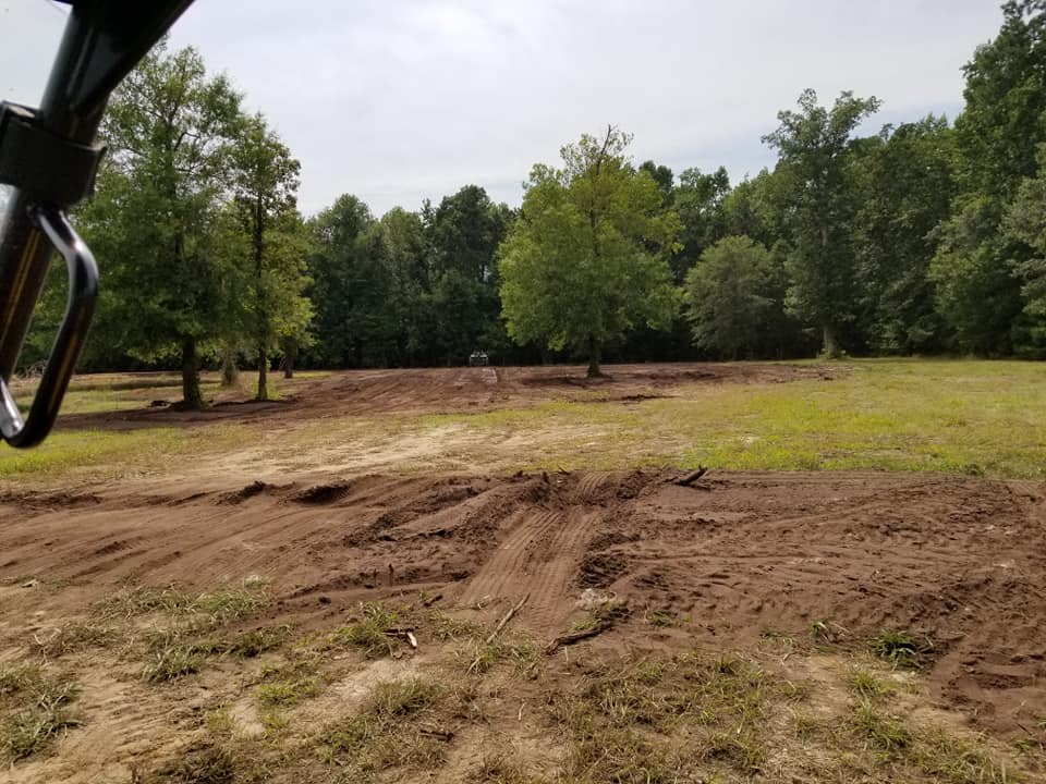 freshly cleared land in prep of mobile home