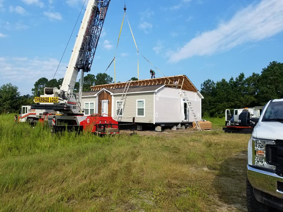 Oversize Load - Home being Relocated - Finishing Roof