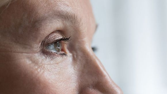 Closeup shot the face of a senior woman's eye — Munster, IN — Munster Eye Care Associates
