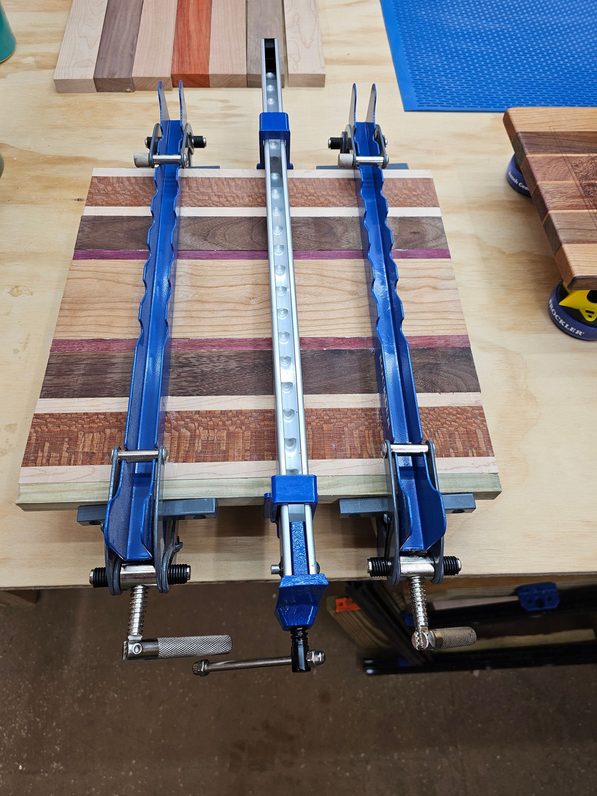 Glue-up in process