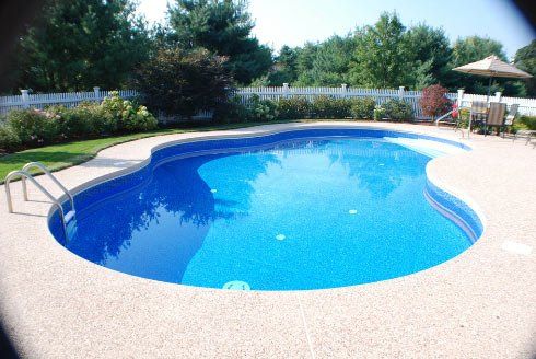 Gas Heater Installation — Swimming Pool At the Backyard in Newbury, MA
