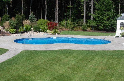 Different Sizes — Swimming Pool Backyard in Newbury, MA