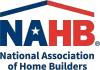 NAHB logo with red and blue house roof, white star, and text National Association of Home Builders
