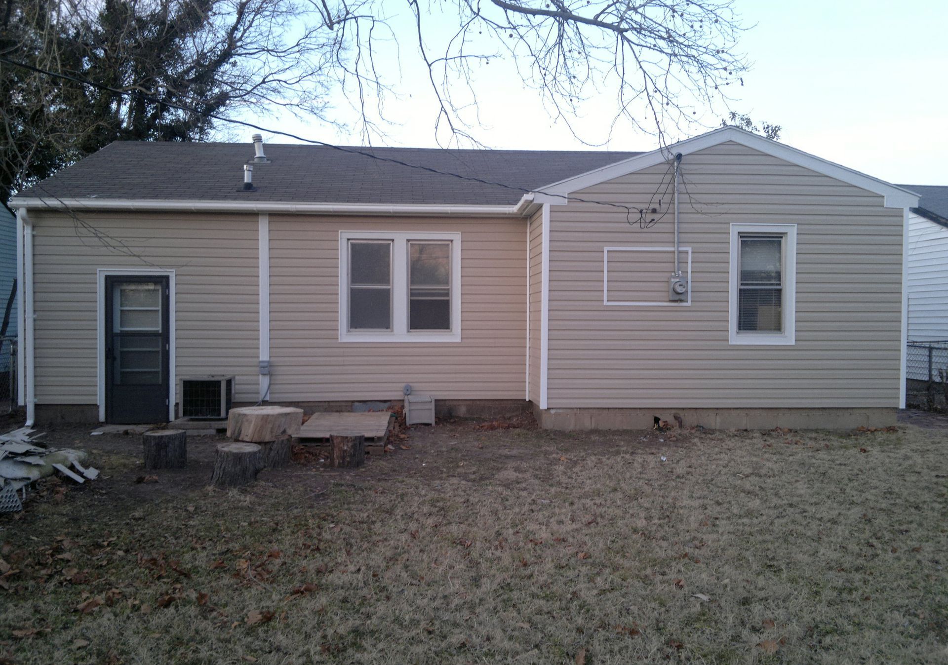 After siding repair