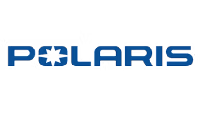 Polaris logo with blue text and a star symbol.