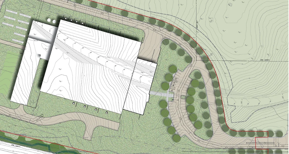 Aerial image links to the Development page