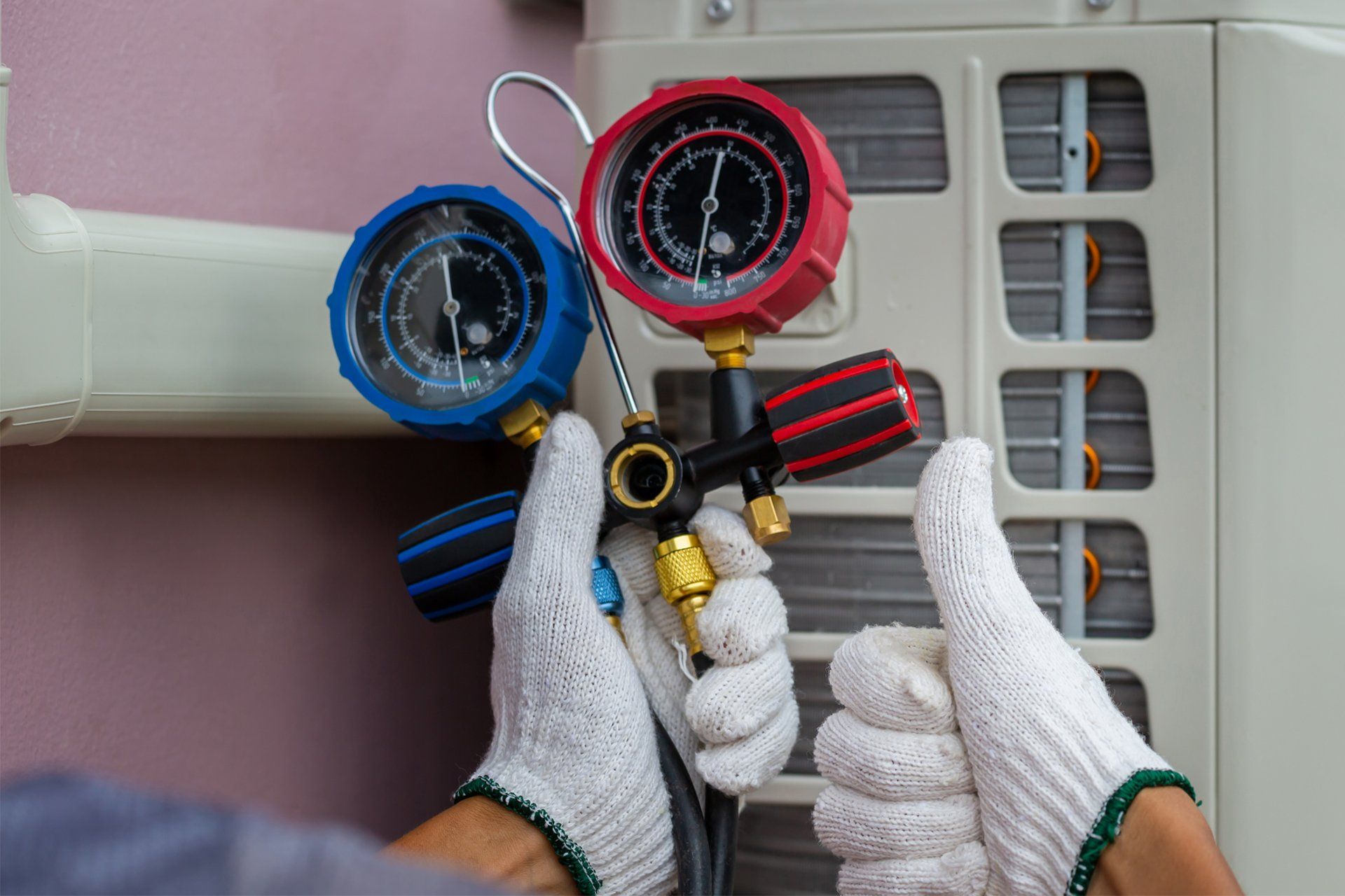 HVAC Technician Giving Thumbs Up