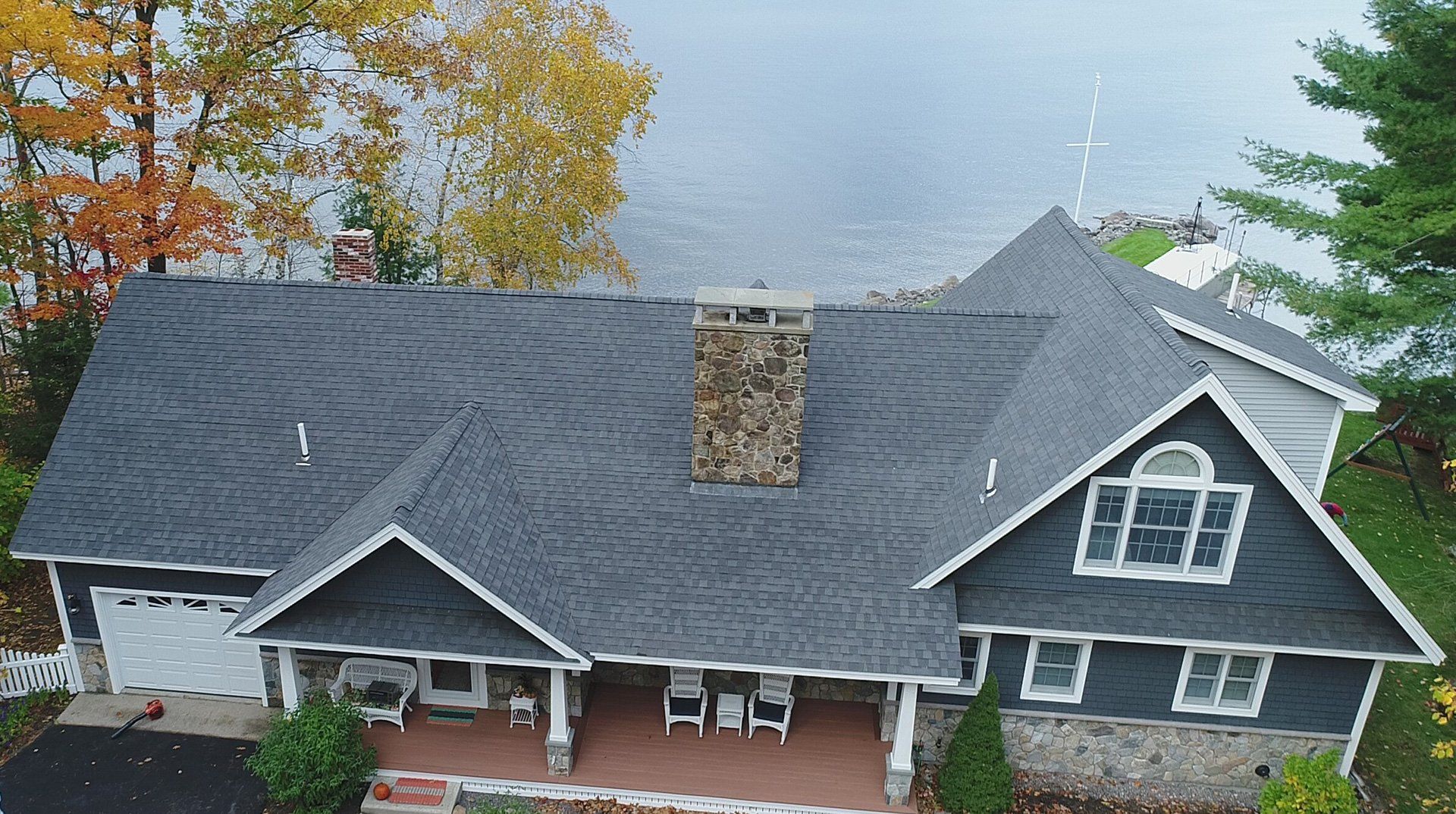 EPDM Roofing on Waterfront House