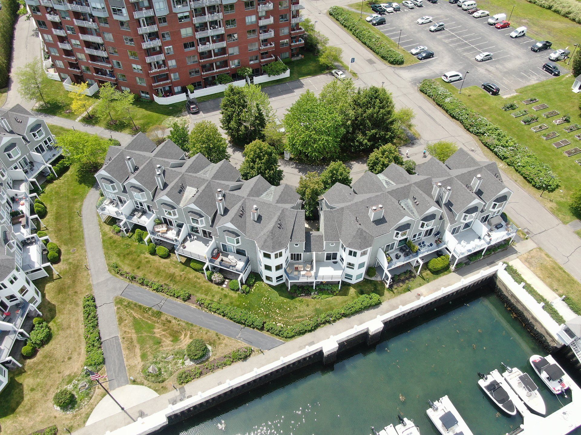 Connected Housing with New Asphalt Shingle Roofing