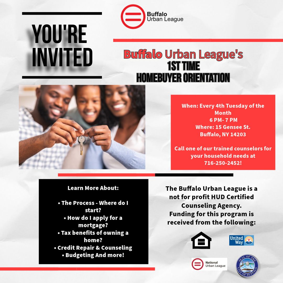 Buffalo Urban League's 1st Time Homebuyers Orientation