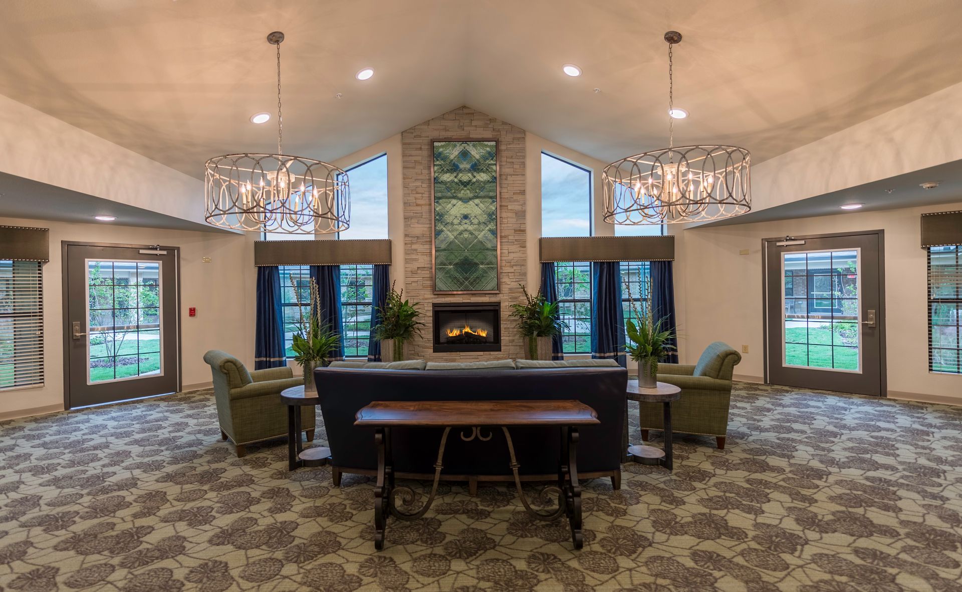 A staff break room from a senior care facility 