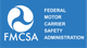 FMCSA logo with a white symbol on a blue background, and the words 