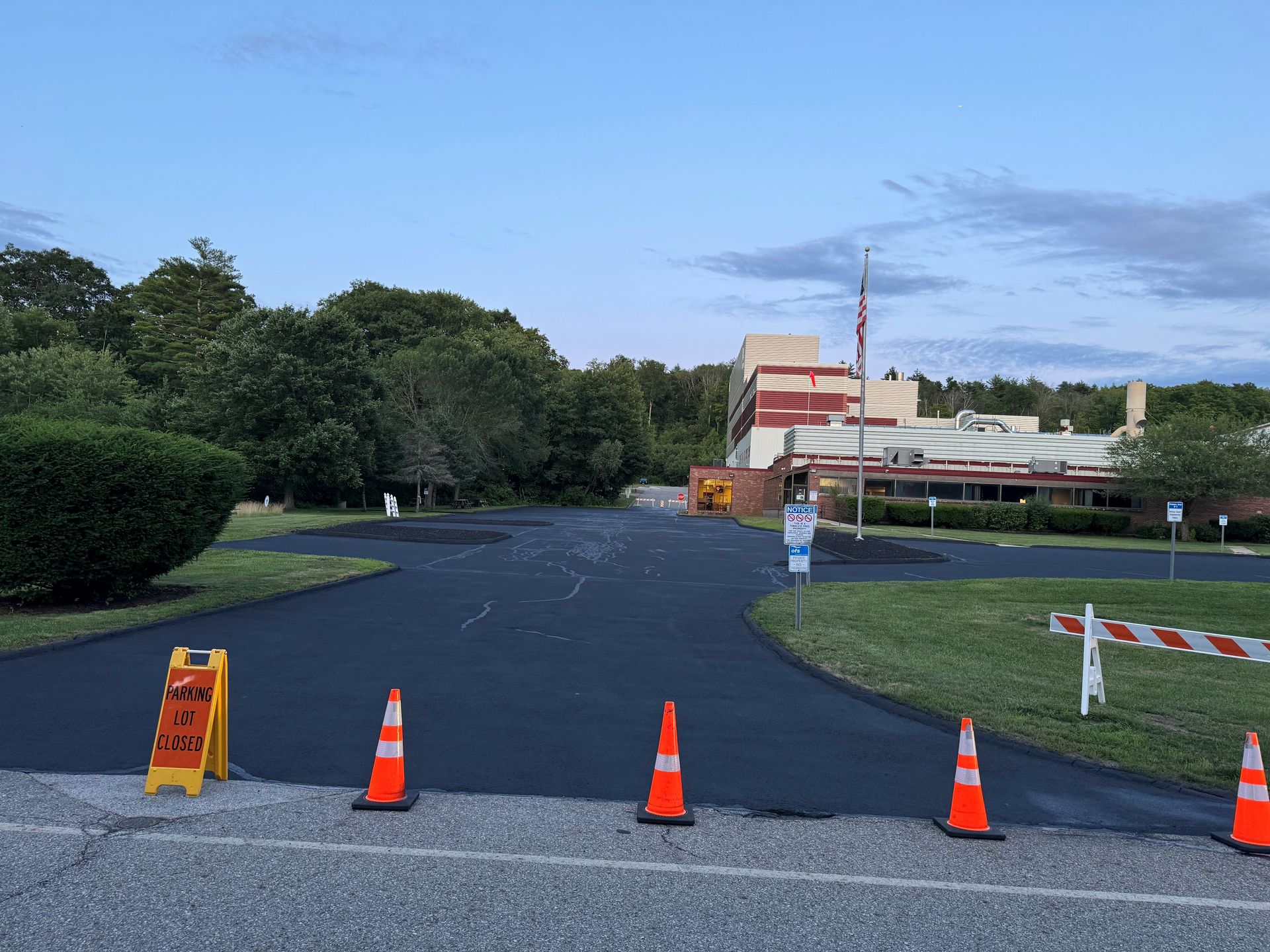 Seal Coating for Asphalt Street – Brookfield, MA – Grindstone Sealcoating