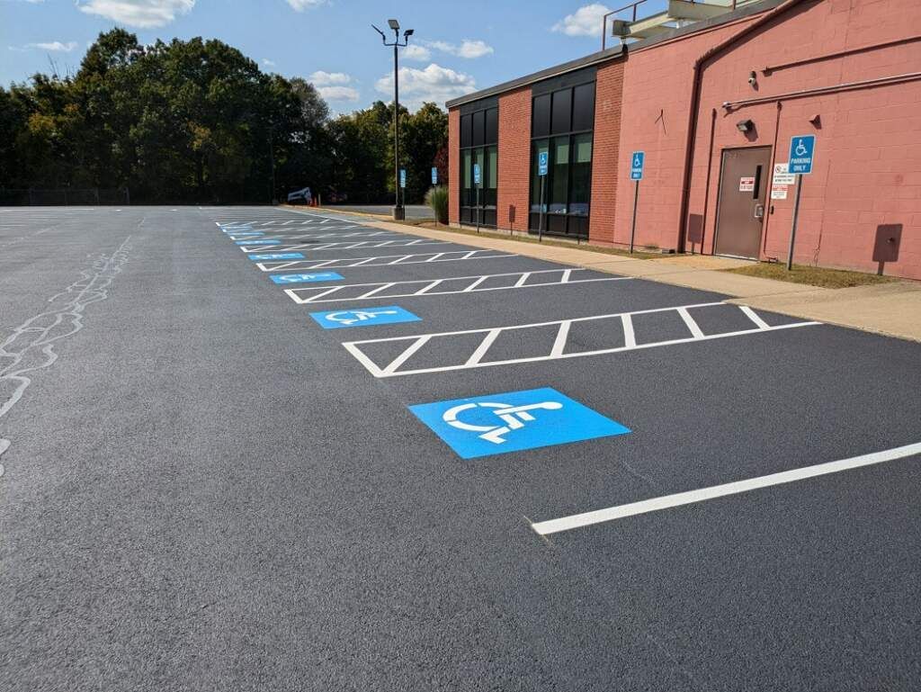 Parking Space – Brookfield, MA – Grindstone Sealcoating