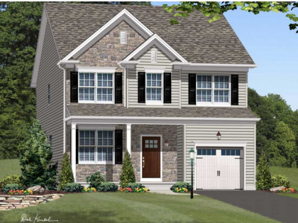 An artist 's impression of a house for sale