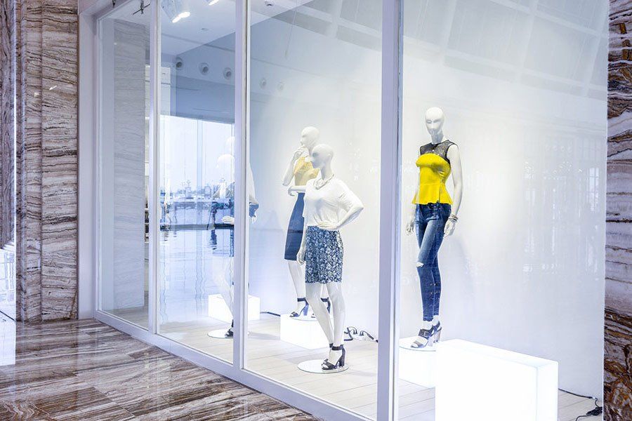 Store Front Windows — Mannequins in Fashion Shop Display Window in Santa Clarita, CA