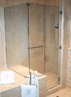 Shower Enclosures — Right Angle Shower 3 in Santa Clarita, CA