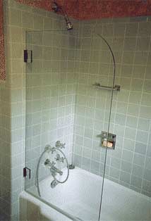 Custom Angle Frameless Showers Renovations — Shower Area 17 in Santa Clarita, CA