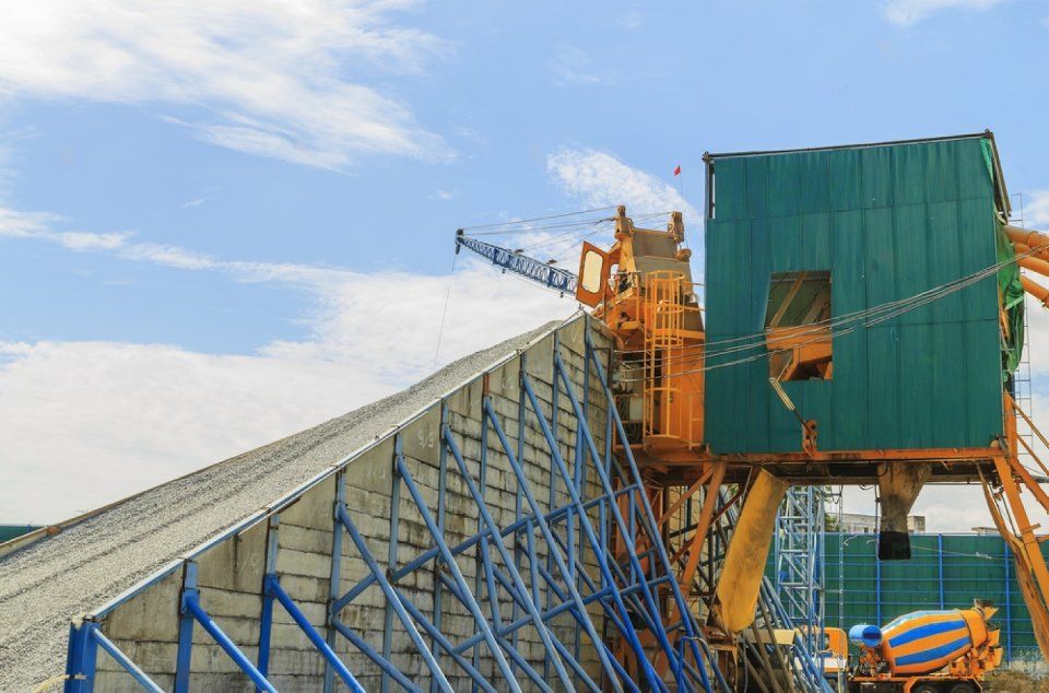 area di produzione di cemento