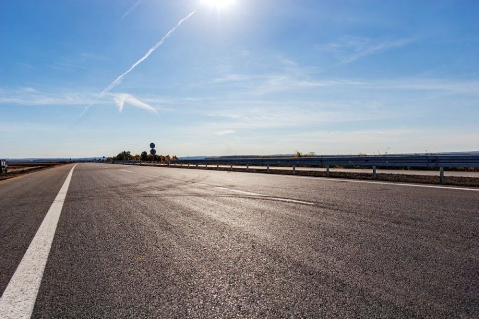 cemento in un'autostrada