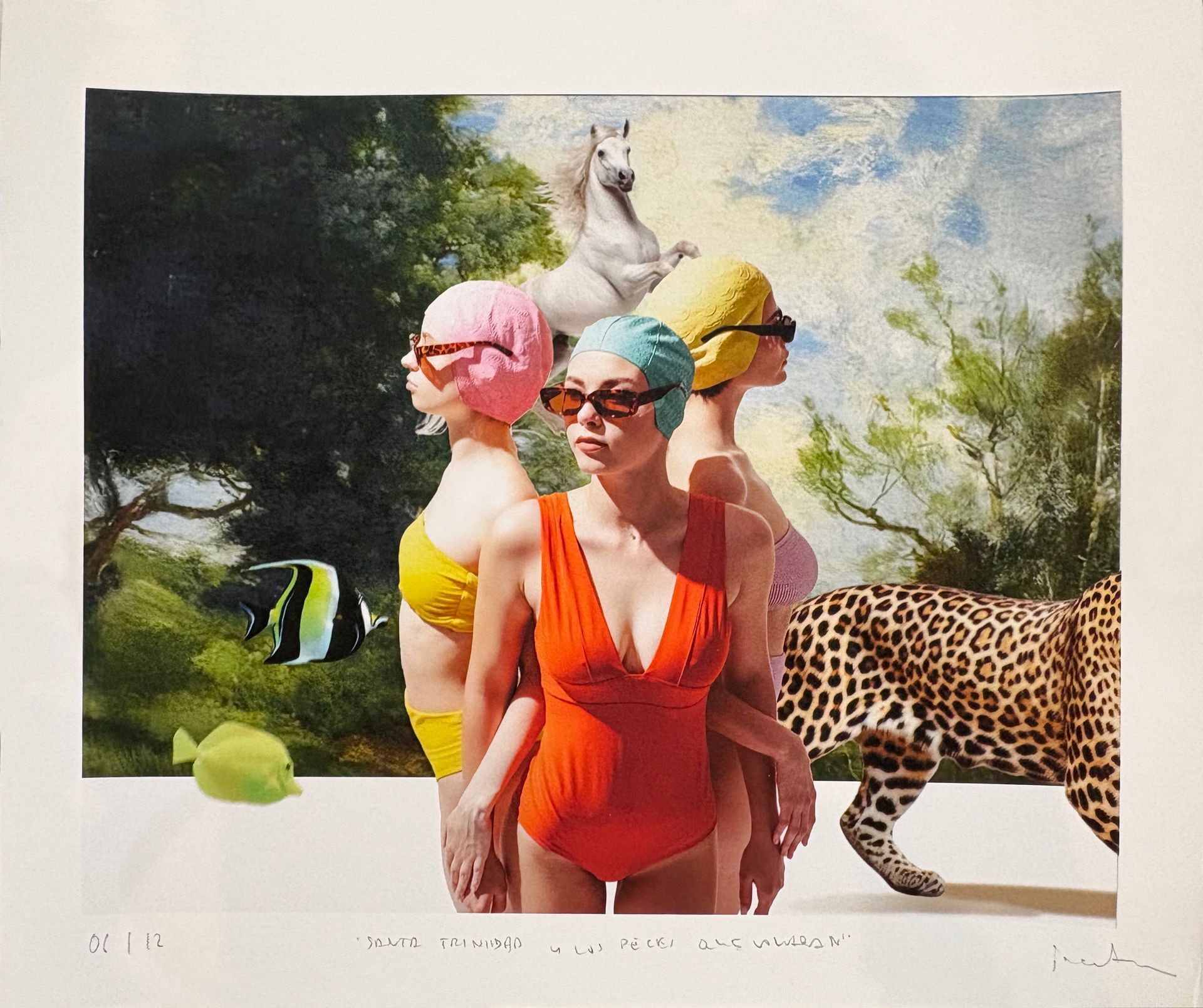 Gicleé 'Santa trinidad y los peces que vuelan'  - Mateo Cabrera