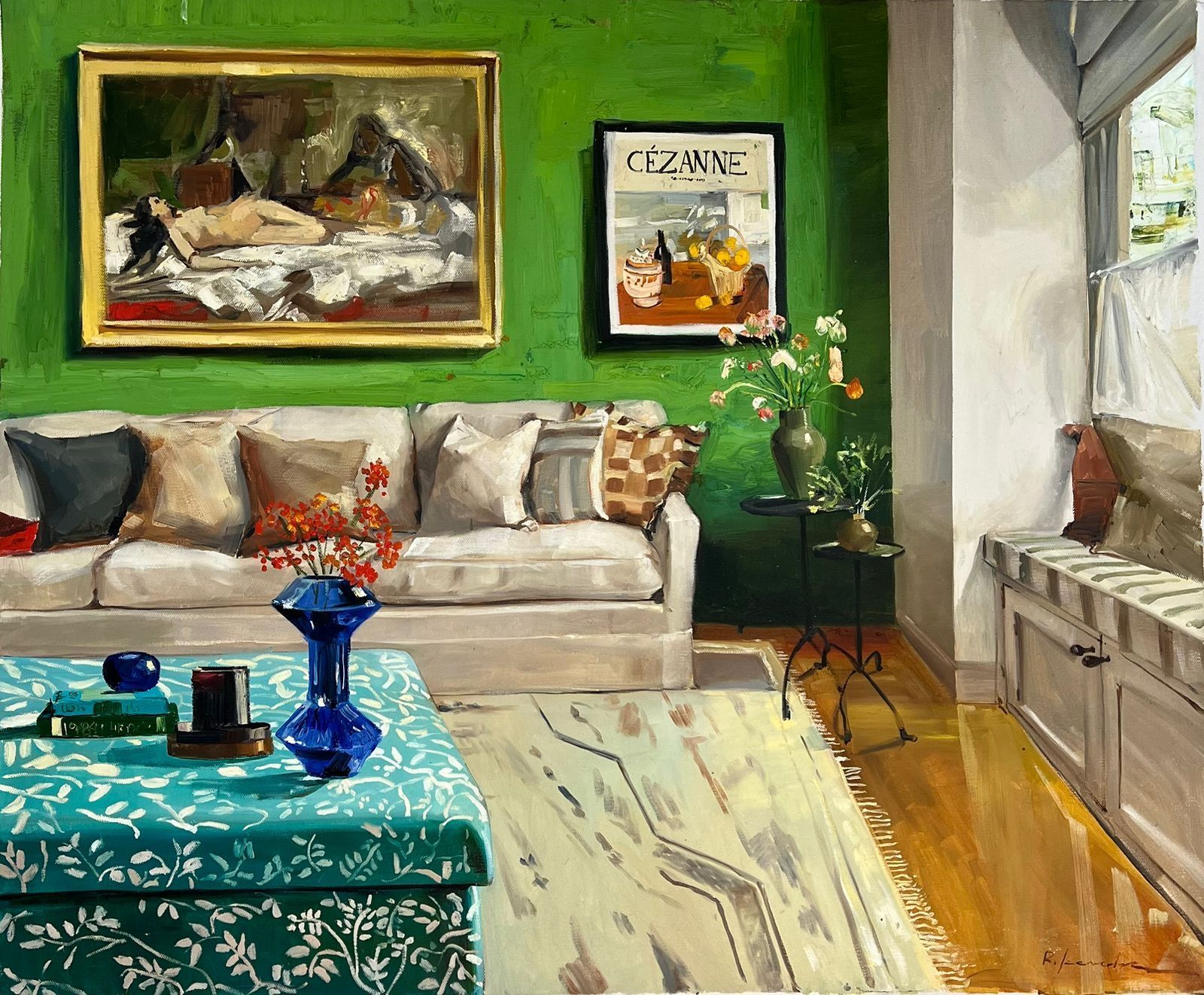 Odalisca y Cezanne - Ruben Saavedra