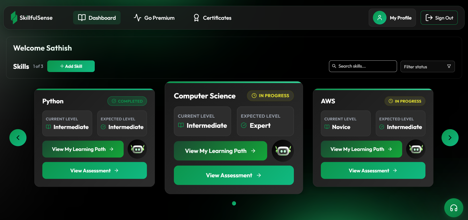 SkillfulSense | AI-Powered Skill Development & Training Platform