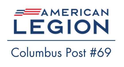 The logo for the american legion columbus post # 69