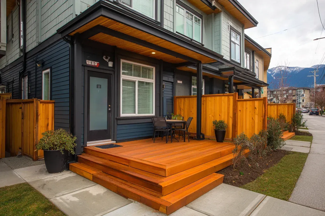 Deck Builders Coquitlam BC delivering tailored outdoor living solutions with composite, cedar, PVC, and vinyl waterproof decking engineered for Tri-Cities climate conditions. Designed for homeowners wanting durability, comfort, and style.
Coquitlam Deck Construction Services covering framing, substructure reinforcement, rail installation, multi-platform decks, and backyard expansion projects for residential and commercial use.
Composite Deck Builder Coquitlam using Trex, TimberTech, and Fiberon boards with hidden fasteners for clean modern finish and lifetime weather resistance.
Cedar Deck Coquitlam natural wood installations with warm grain appearance, rich stain finishing, and classic BC patio character.