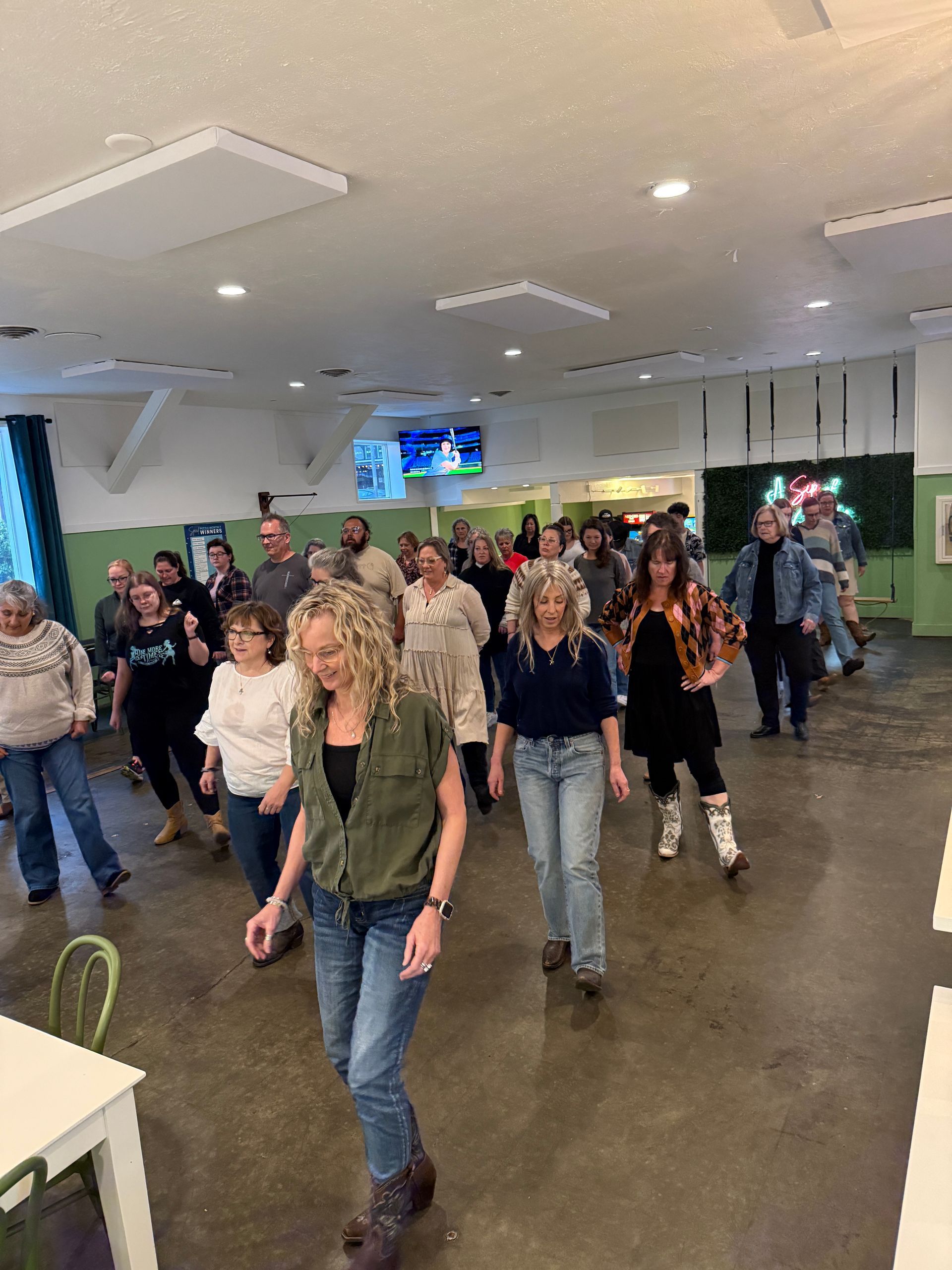 Line dancing
