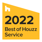 a yellow Logo that says best of houzz service in St. Louis, Missouri