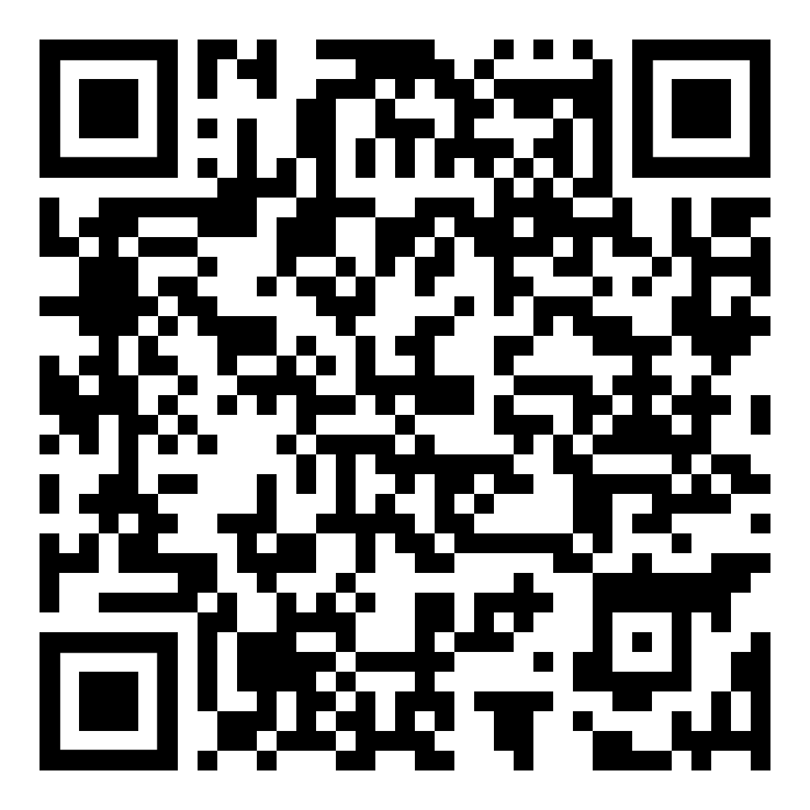 a black and white qr code in St. Louis, Missouri