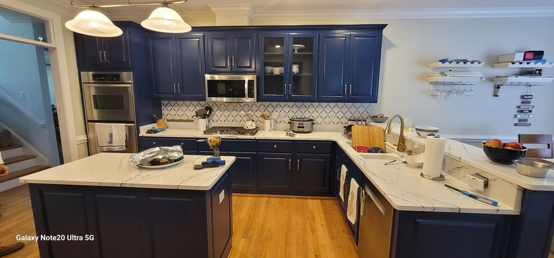 A Kitchen With Marble Counter Tops — Hampton Roads, VA — Painting By Matthew LLC