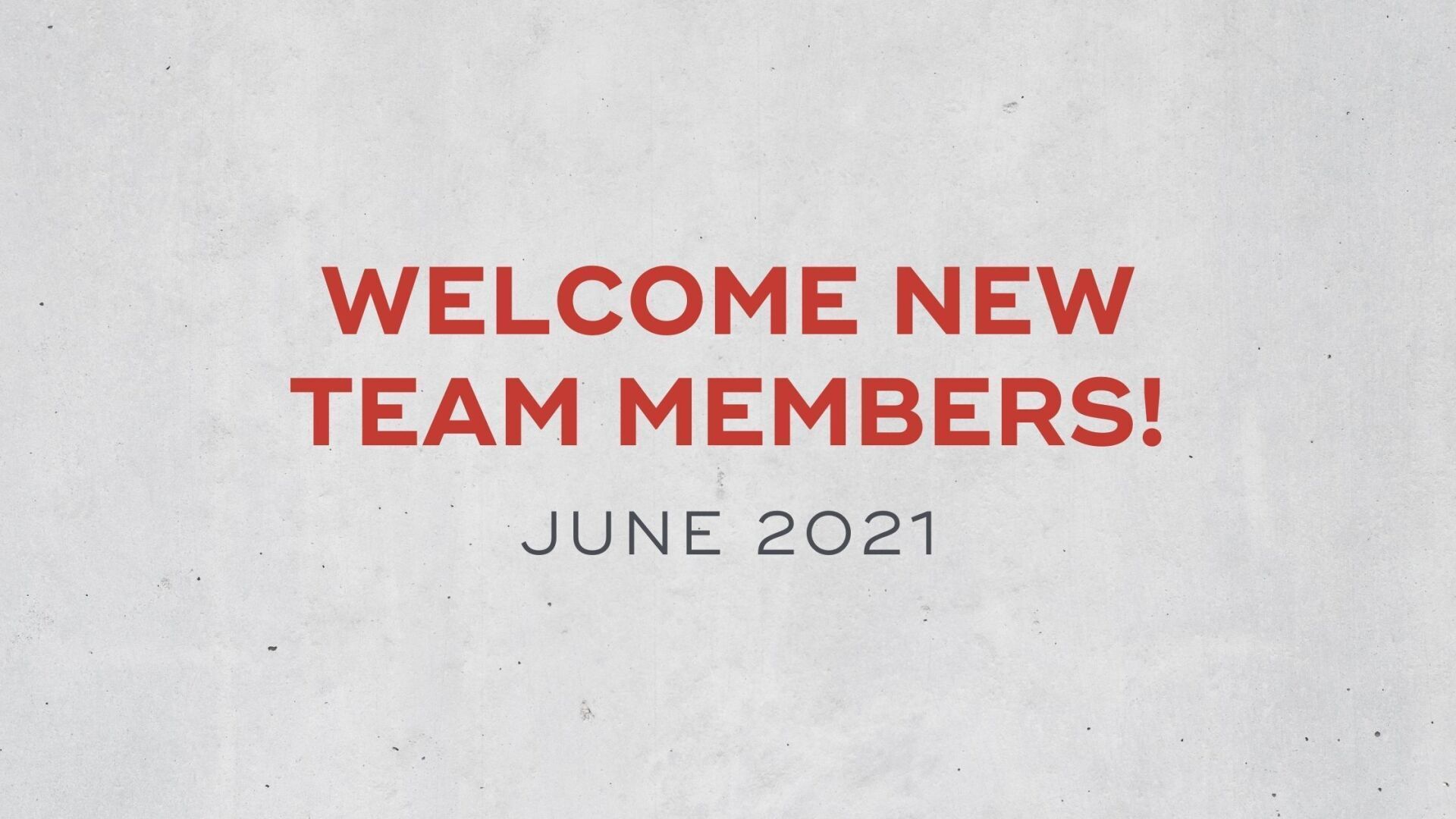 welcome new members