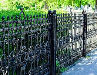 Wrought Iron Fence Repair — Old Cast Iron Spiked Fence  In Independence, MO
