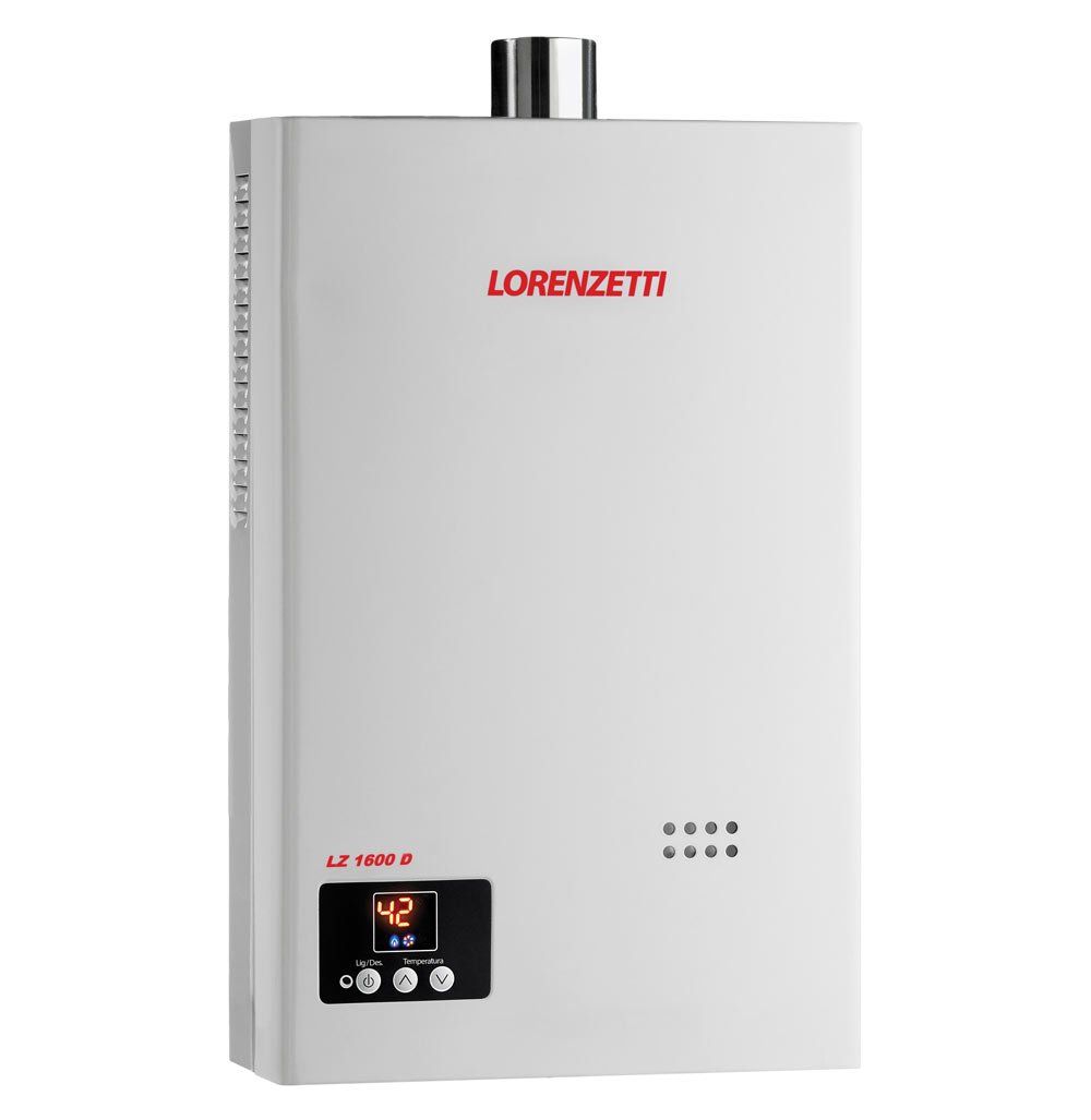 Aquecedor de água a gás Loremzetti modelo LZ 1600 D